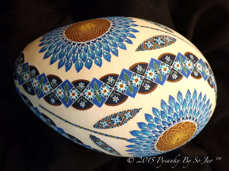 Sunflowers Ukrainian Easter Egg Pysanky By So Jeo